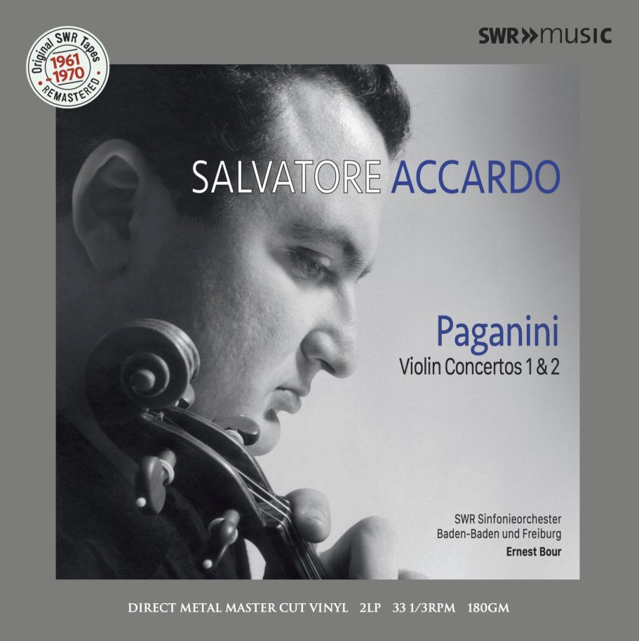 salvatore accardo paganini violin concerto 1 & 2 SWR 2 LP Naxos 2016 limited edition