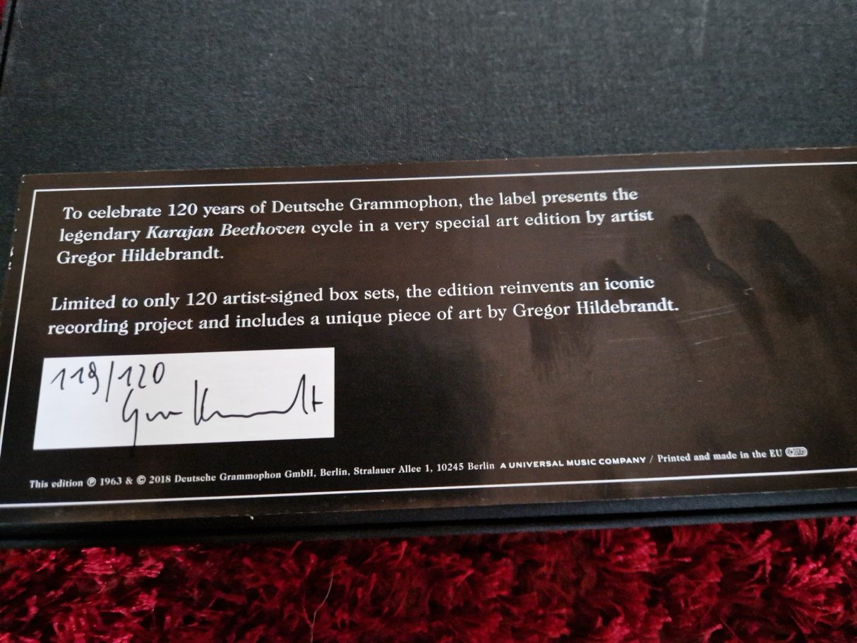 herbert von karajan beethoven 9 symphonies (superdeluxe vinyl art edition) limitierte 8LP box 120 exemplare Deutsche Grammophon ‎– 0289 483 